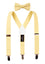 Boys' Suspenders and Solid Color Bow Tie Set