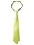 boys' lime satin zipper necktie
