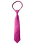 boys' fuchsia satin zipper necktie