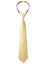 boys' yellow satin zipper necktie