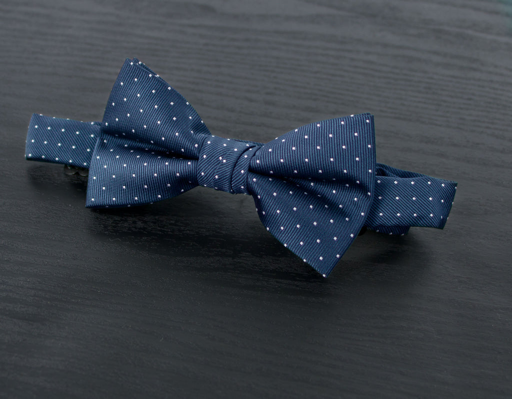 Boys' Dotted Woven Bow Tie