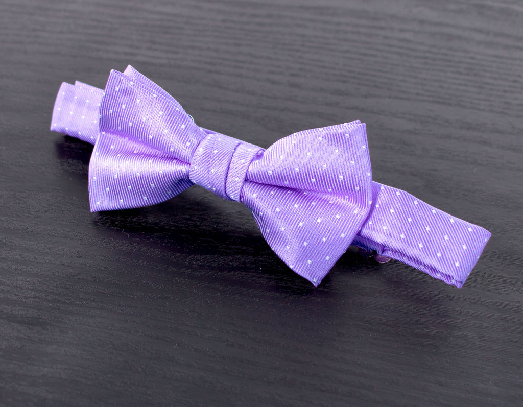 Boys' Dotted Woven Bow Tie