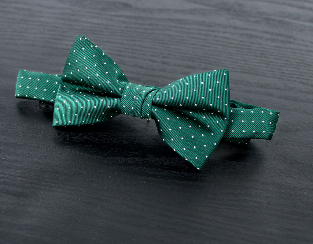 Boys' Dotted Woven Bow Tie
