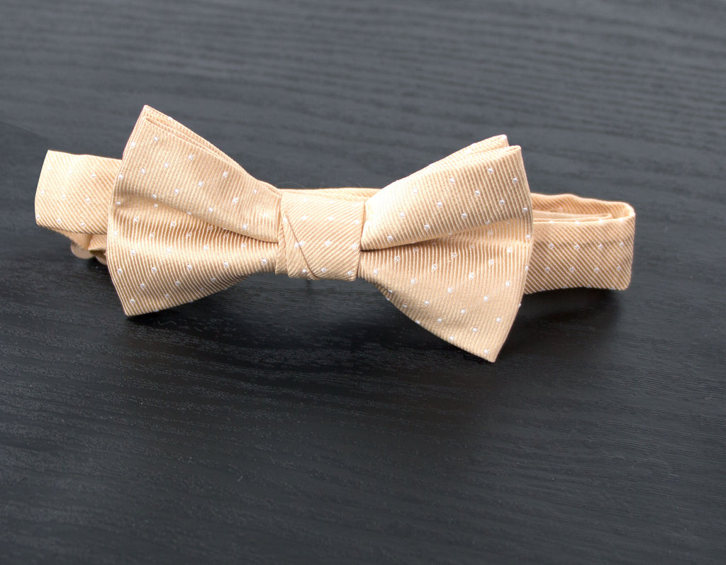 Boys' Dotted Woven Bow Tie