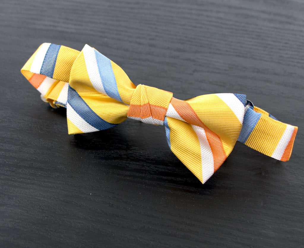 Boys' Striped Woven Bow Tie