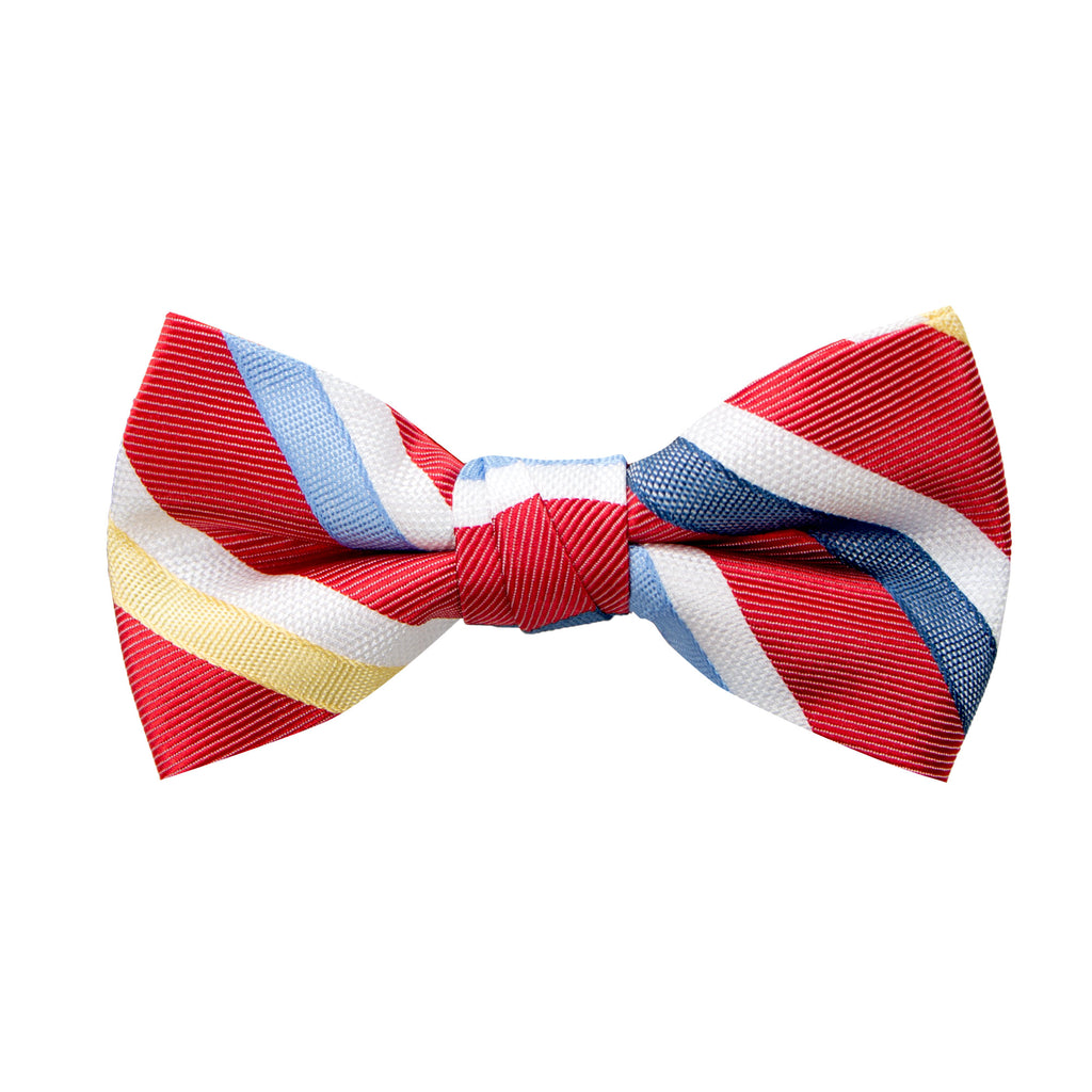 Boys' Striped Woven Bow Tie