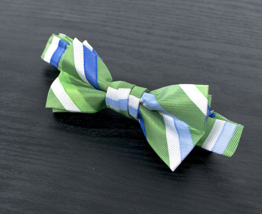 Boys' Striped Woven Bow Tie