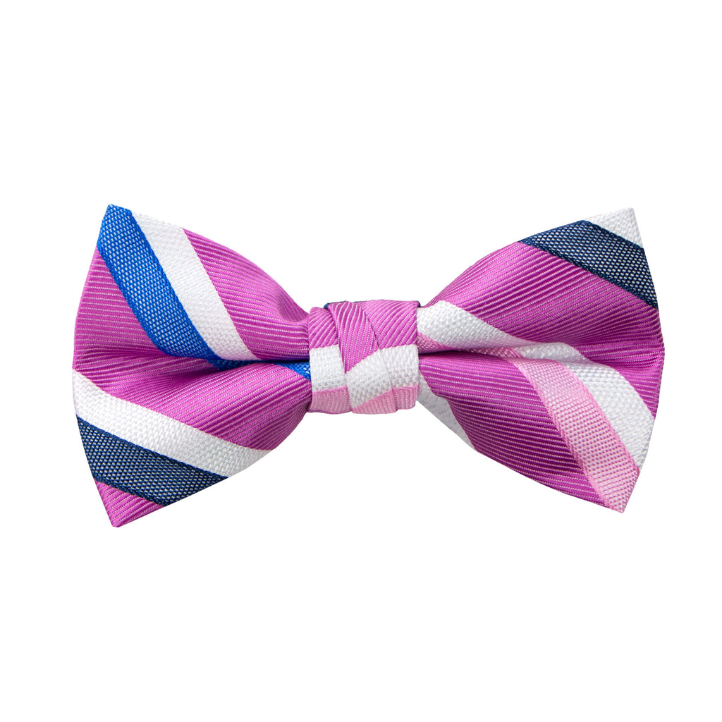 Boys' Striped Woven Bow Tie