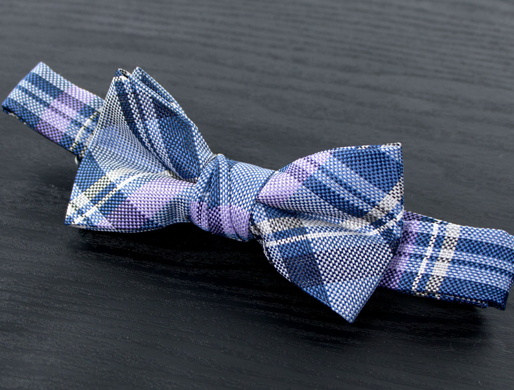 Boys' Tartan Plaid Woven Bow Tie
