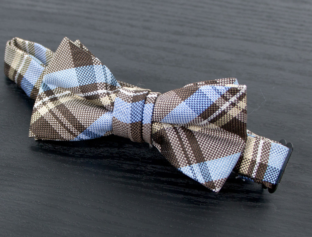 Boys' Tartan Plaid Woven Bow Tie