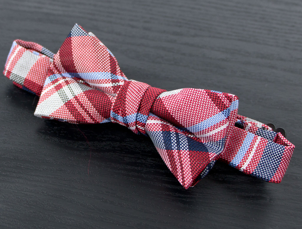 Boys' Tartan Plaid Woven Bow Tie