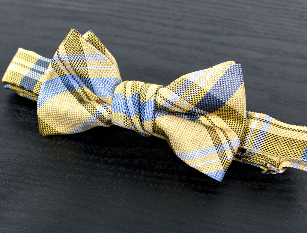 Boys' Tartan Plaid Woven Bow Tie