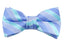 Boys' Pre-Tied Woven Bow Tie, Aqua Stripes (Color 16)
