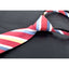 boys' red patterned striped woven zipper necktie tie
