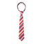 boys' red patterned striped woven zipper necktie tie