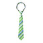 boys' green patterned striped woven zipper necktie tie