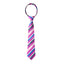 boys' fuchsia hot pink patterned striped woven zipper necktie tie