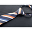 boys' navy blue patterned striped woven zipper necktie tie