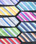 boys' patterned striped woven zipper neckties ties group