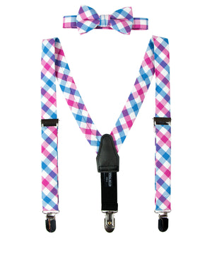 Boys' Cotton Suspenders & Bow Tie Gift Set