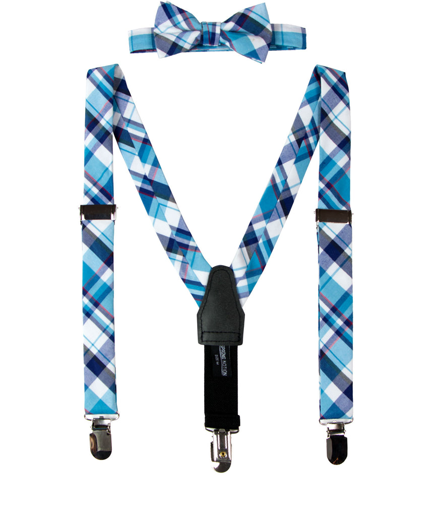 Boys' Cotton Suspenders & Bow Tie Gift Set