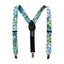 Boys's Floral Cotton Suspenders, Blue (Color F31)