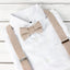 Boys' Linen Blend Suspenders and Bow Tie Set