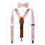 Boys' Linen Blend Suspenders and Bow Tie Set