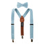 Boys' Linen Blend Suspenders and Bow Tie Set