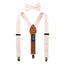 Boys' Linen Blend Suspenders and Bow Tie Set