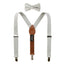 Boys' Linen Blend Suspenders and Bow Tie Set