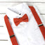 Boys' Linen Blend Suspenders and Bow Tie Set