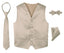 Boys' 4-Piece Satin Tuxedo Vest Set