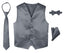 Boys' 4-Piece Satin Tuxedo Vest Set