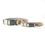 Linen Blend Dog Collar with Strong Buckle, Natural