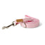 Linen Blend Dog Leash with D-Ring, 4.5 FT Walking Lead, Rose