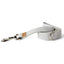 Linen Blend Dog Leash with D-Ring, 4.5 FT Walking Lead, Light Grey