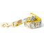 Cotton Floral Dog Leash with Matt Gold Metal Snap and D-Ring, 07-Marigold