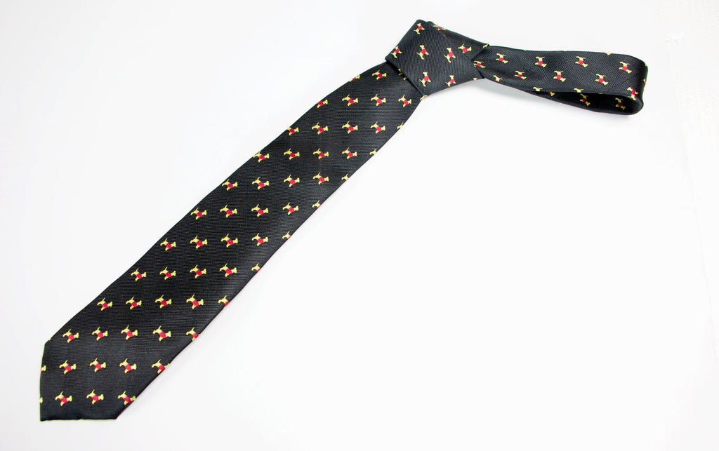 Men's Microfiber Woven Chihuahua Christmas Tie