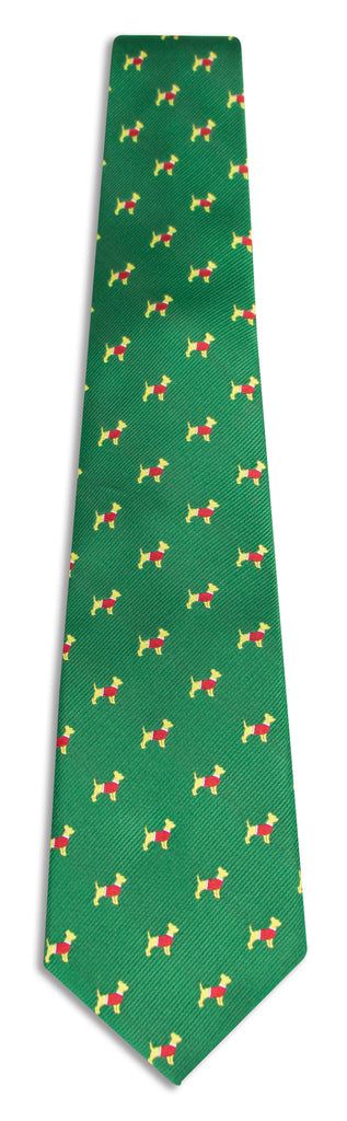 Men's Microfiber Woven Chihuahua Christmas Tie