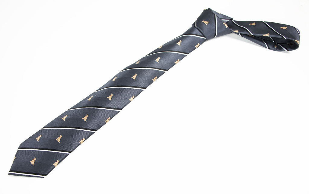 Men's Microfiber Woven Labrador Retrievers Christmas Tie