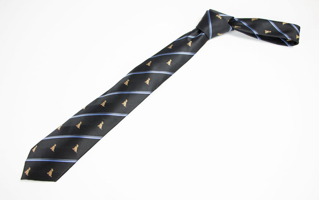 Men's Microfiber Woven Labrador Retrievers Christmas Tie