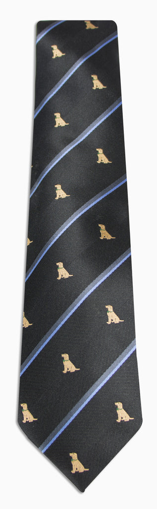 Men's Microfiber Woven Labrador Retrievers Christmas Tie