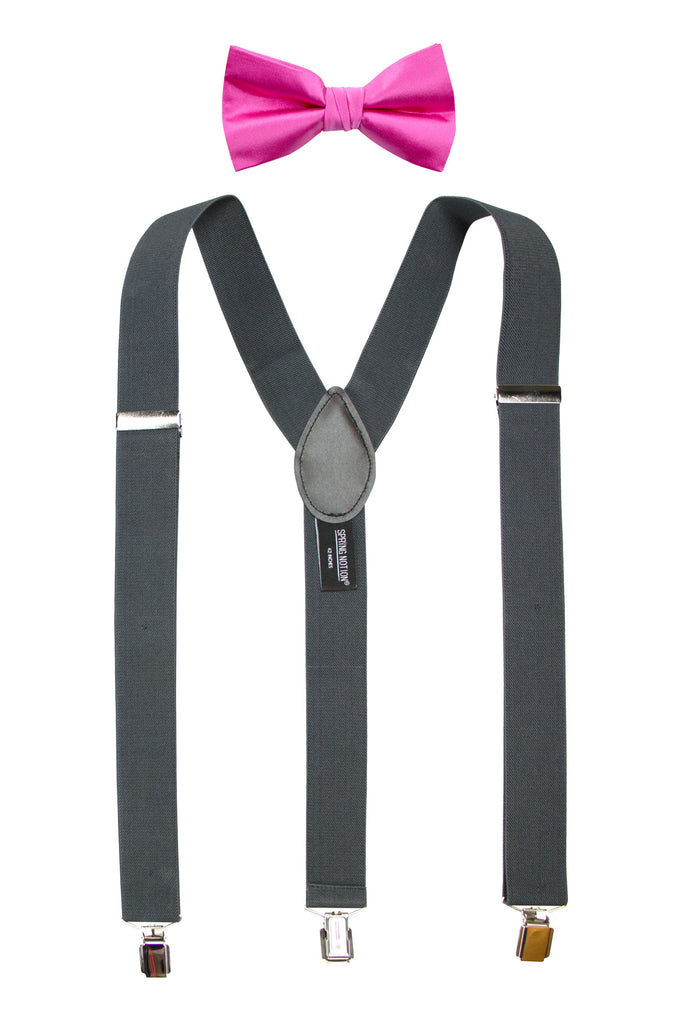Men's Suspenders and Bow Tie Set