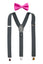 Men's Suspenders and Bow Tie Set