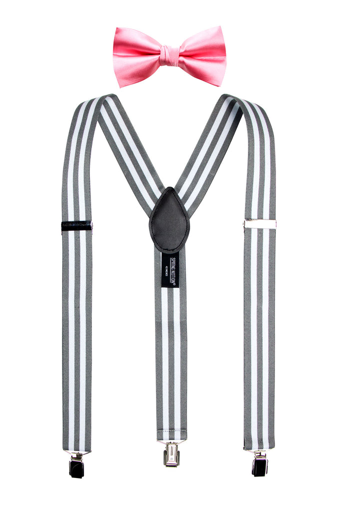 Men's Suspenders and Bow Tie Set