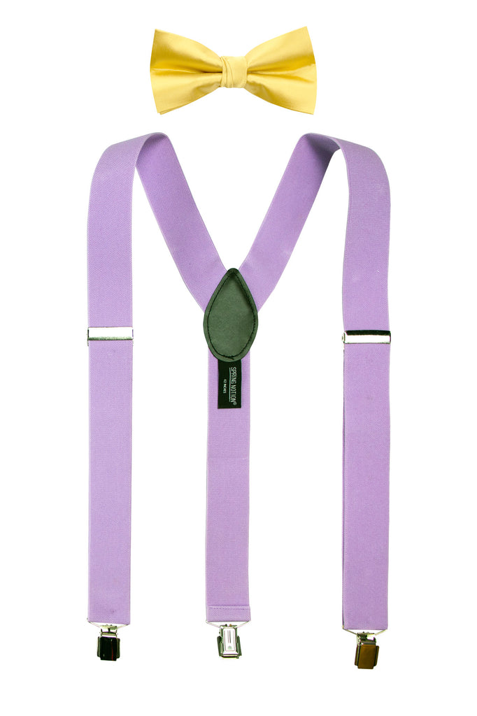 Men's Suspenders and Bow Tie Set