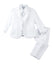 Boys' White Modern Fit Tuxedo Set without Tail