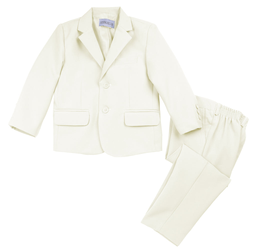 Boys' Ivory 2-Piece Suit Set