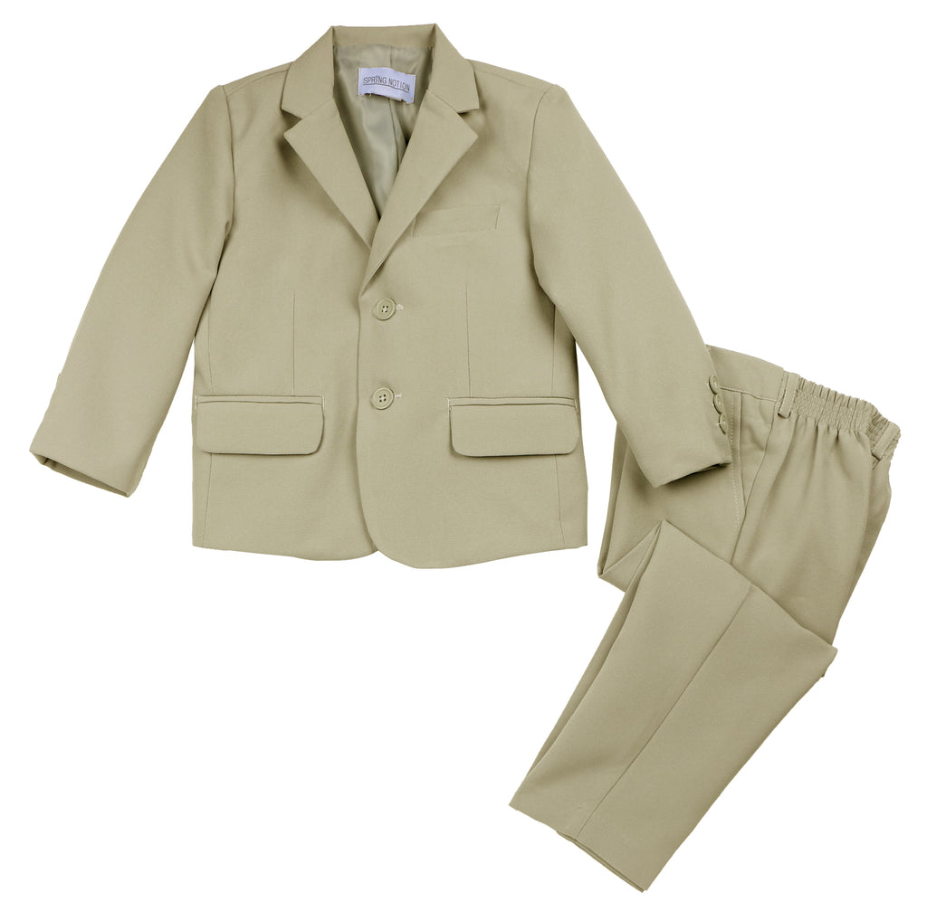 Boys' Sand 2-Piece Suit Set